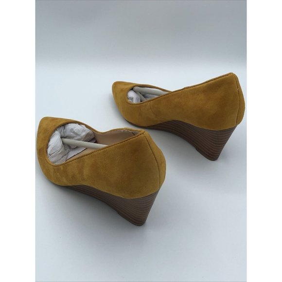 Sole Society Baked Yellow Wedge Heel Size 6M - Picture 8 of 12